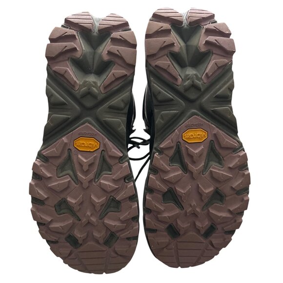 Hoka One One Trail Code Hiking Gray Boots Waterproof Black & Purple Size 9 - Picture 8 of 9